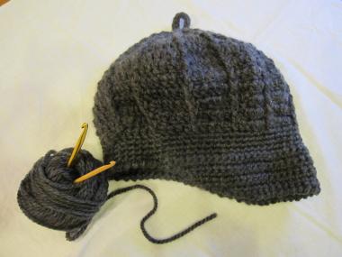 手編みも帽子