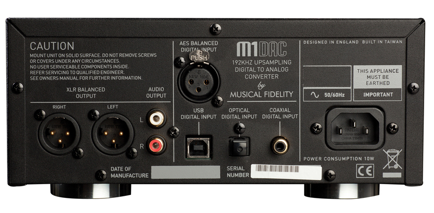 Musical Fidelity M1DAC Digital to Analog Converter Silver 