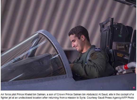 シリア空爆へのサウジ王子の参加