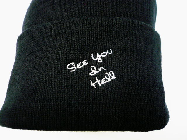 INTERFACE See you in hell COTTON BEANIE