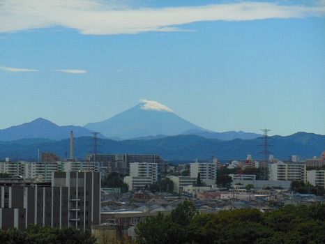 台風一過の富士
