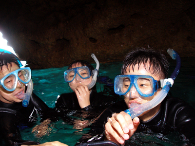 青の洞窟シュノーケル＆体験ダイビング