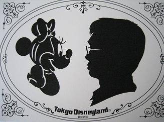 東京ディズニーランド ミニーマウスの切り絵 ミニーマウスに愛を込めて
