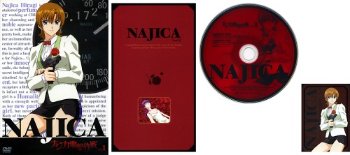 ナジカ電撃作戦 DVD Vol.1 ジャケット/リーフレット/DISCレーベル/ミッションキャラカード
