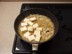 いかと豆腐の味噌煮12