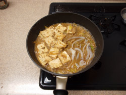 いかと豆腐の味噌煮14