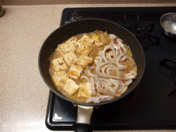いかと豆腐の味噌煮15