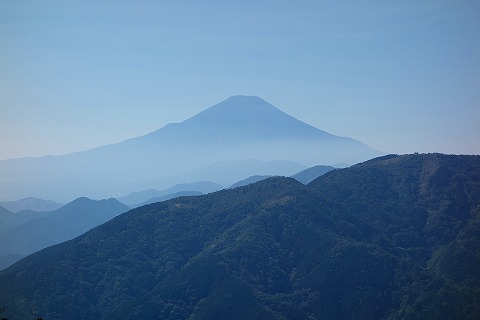 大山から見た富士山