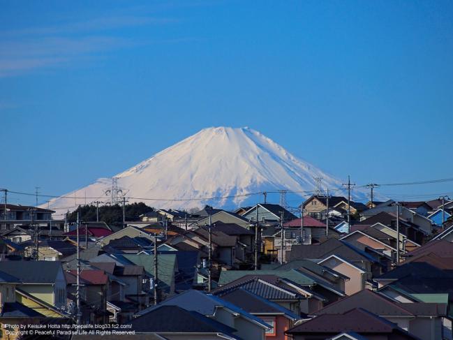 2013年元旦の富士山