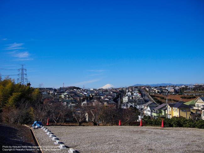 2013年元旦の富士山を望む