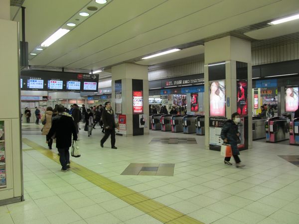 廃止まで残り2ヶ月を切った地上の東横線渋谷駅改札口。