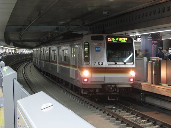 内側2線の使用も開始された副都心線渋谷駅（東横線新・渋谷駅）